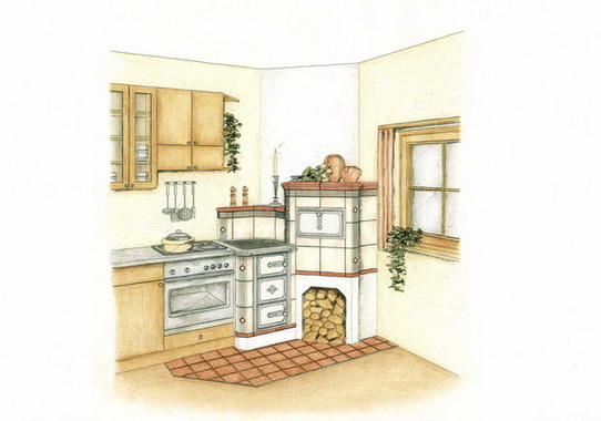 kachlová kamna, kamnářství, sporák, krb, pec